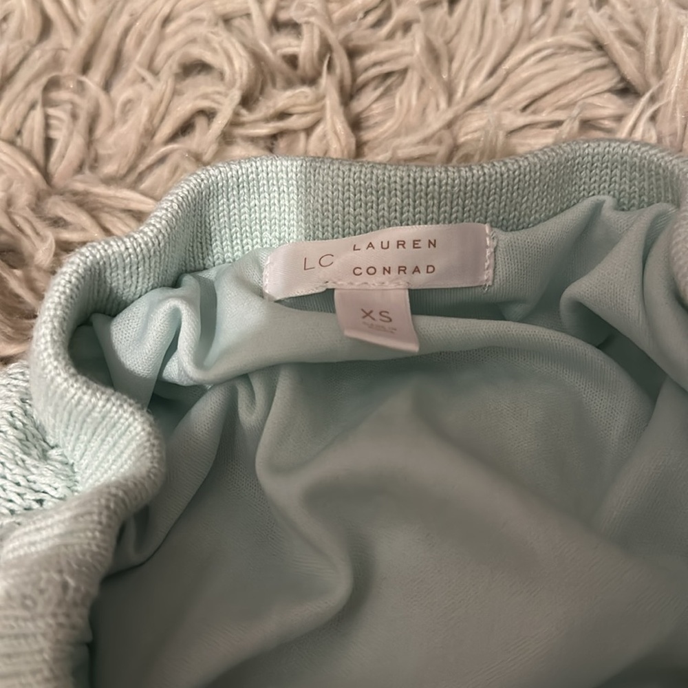 LC Lauren Conrad Mint Knit Skirt - Picture 3 of 3